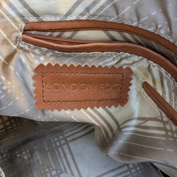 London Fog Blue and Brown Women's Bag - Picture 11 of 16